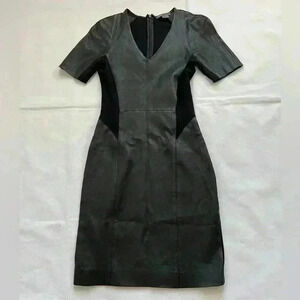 Vince Faux leather black dress 0